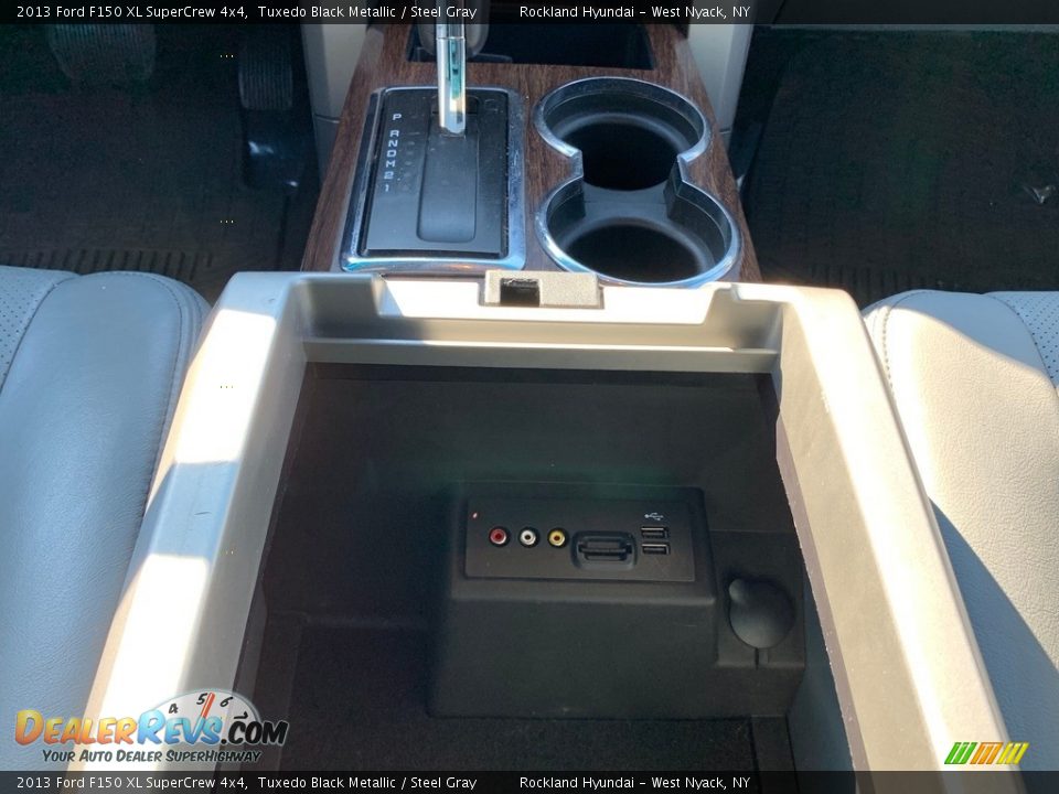 2013 Ford F150 XL SuperCrew 4x4 Tuxedo Black Metallic / Steel Gray Photo #19
