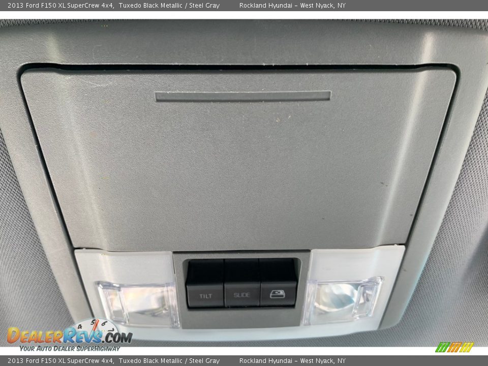 2013 Ford F150 XL SuperCrew 4x4 Tuxedo Black Metallic / Steel Gray Photo #20