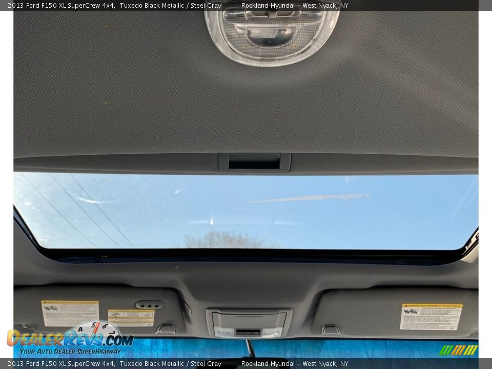 2013 Ford F150 XL SuperCrew 4x4 Tuxedo Black Metallic / Steel Gray Photo #22