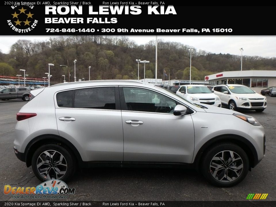 2020 Kia Sportage EX AWD Sparkling Silver / Black Photo #1