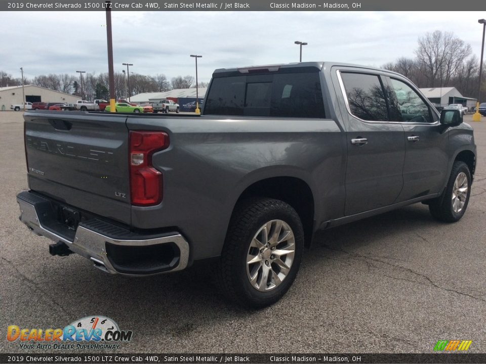 2019 Chevrolet Silverado 1500 LTZ Crew Cab 4WD Satin Steel Metallic / Jet Black Photo #6