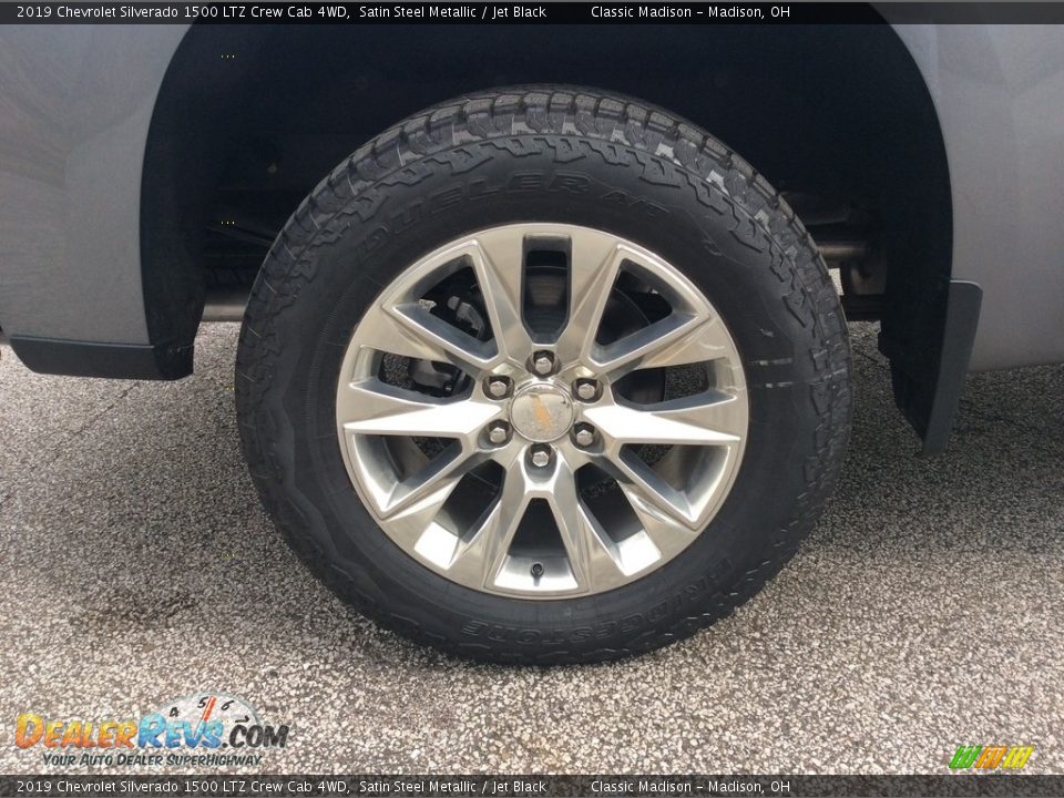 2019 Chevrolet Silverado 1500 LTZ Crew Cab 4WD Satin Steel Metallic / Jet Black Photo #7