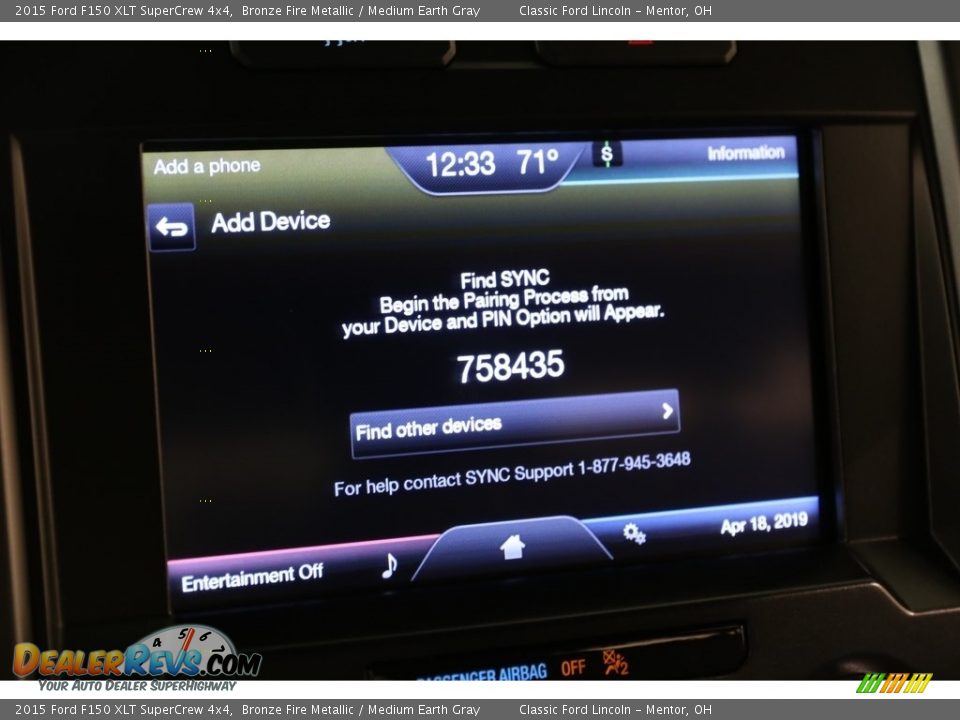 2015 Ford F150 XLT SuperCrew 4x4 Bronze Fire Metallic / Medium Earth Gray Photo #12