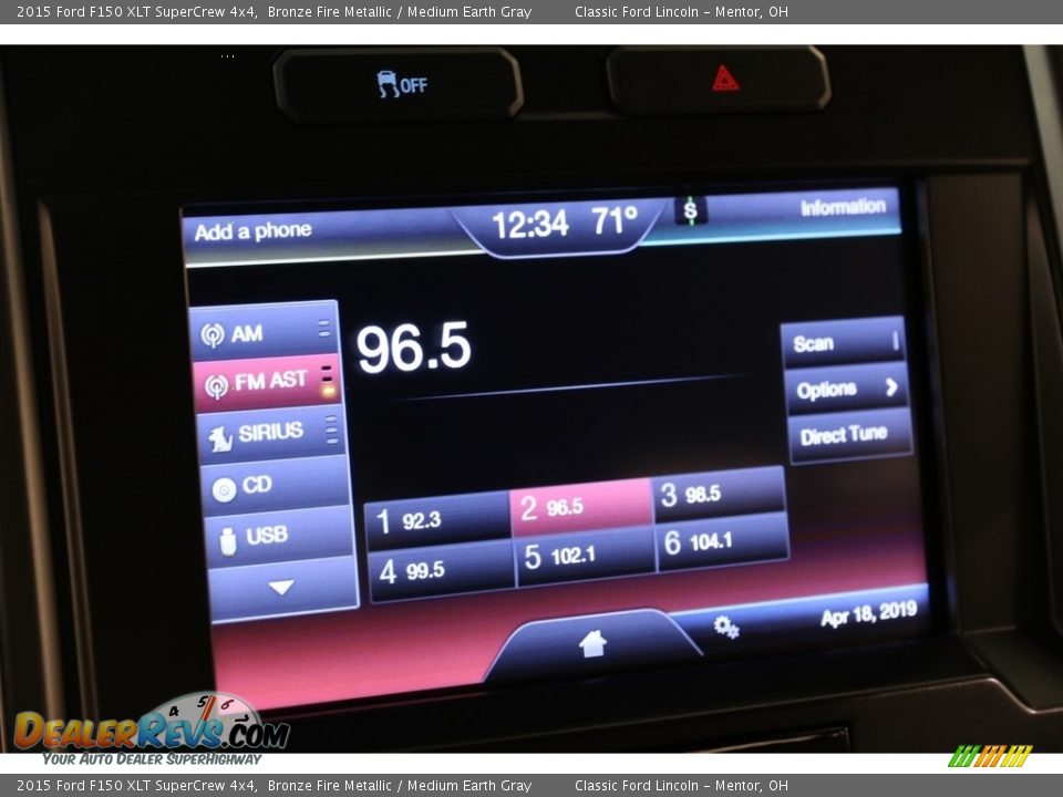 2015 Ford F150 XLT SuperCrew 4x4 Bronze Fire Metallic / Medium Earth Gray Photo #13