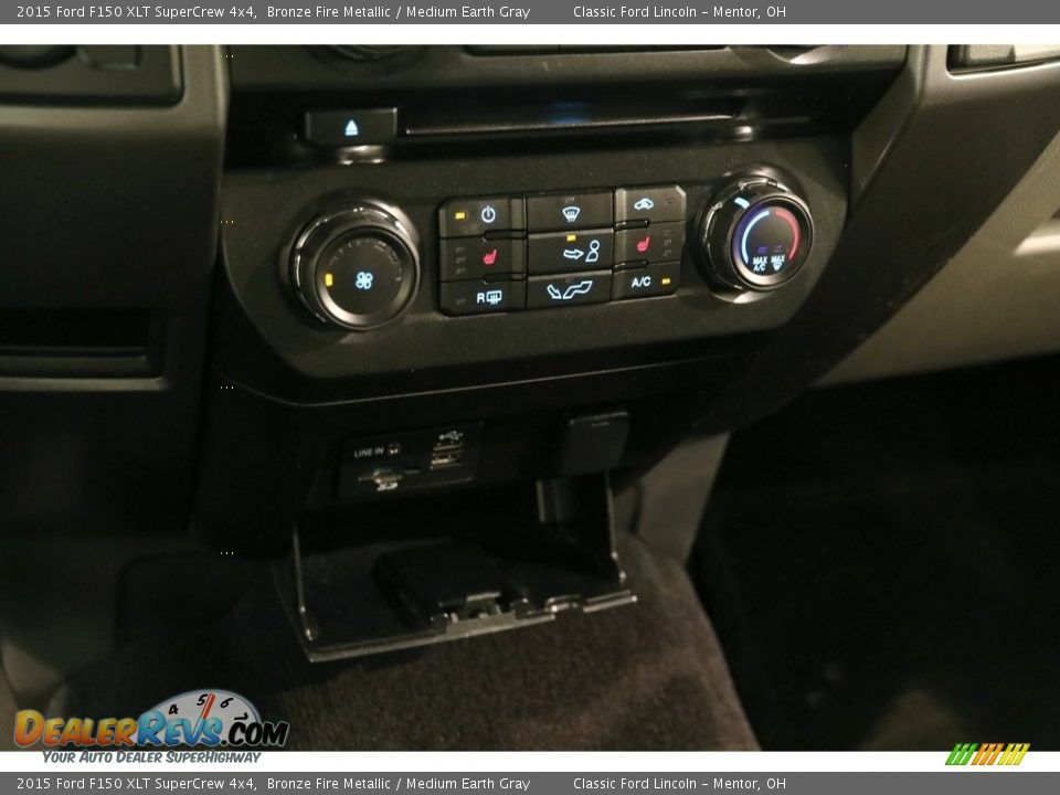 2015 Ford F150 XLT SuperCrew 4x4 Bronze Fire Metallic / Medium Earth Gray Photo #15