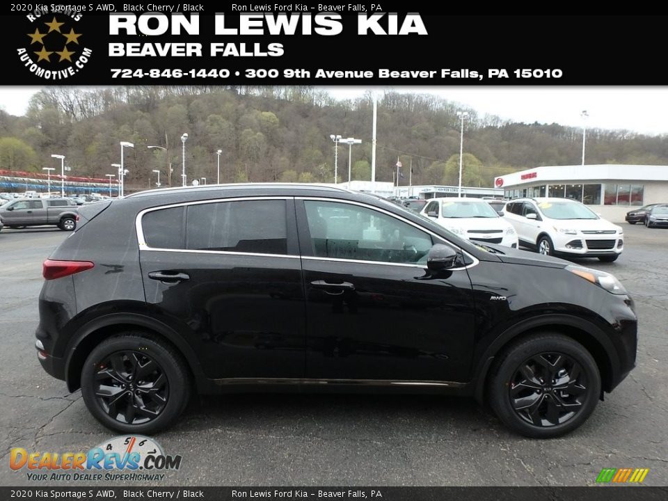 2020 Kia Sportage S AWD Black Cherry / Black Photo #1