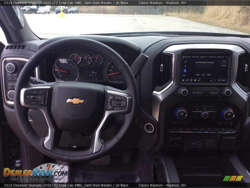 2019 Chevrolet Silverado 1500 LTZ Crew Cab 4WD Satin Steel Metallic / Jet Black Photo #13