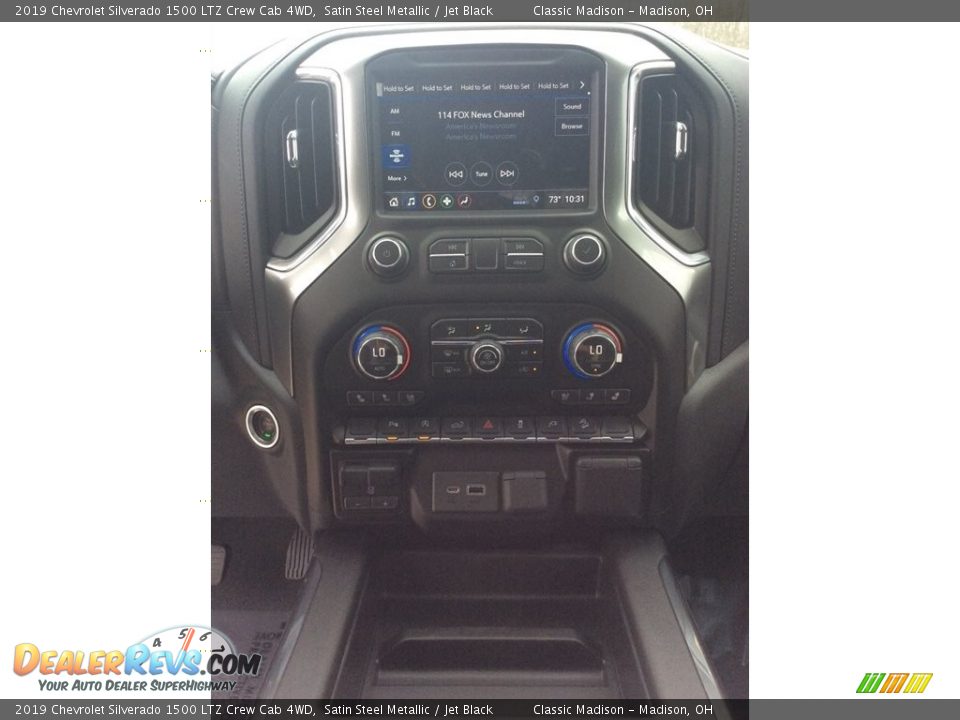 2019 Chevrolet Silverado 1500 LTZ Crew Cab 4WD Satin Steel Metallic / Jet Black Photo #14