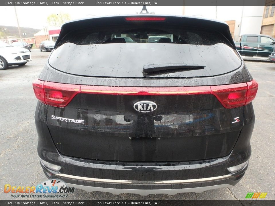 2020 Kia Sportage S AWD Black Cherry / Black Photo #3