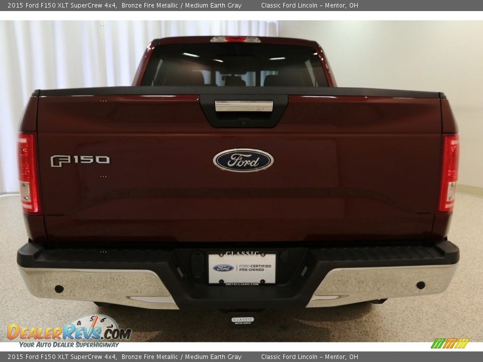 2015 Ford F150 XLT SuperCrew 4x4 Bronze Fire Metallic / Medium Earth Gray Photo #21