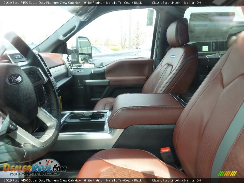2019 Ford F450 Super Duty Platinum Crew Cab 4x4 White Platinum Metallic Tri-Coat / Black Photo #4