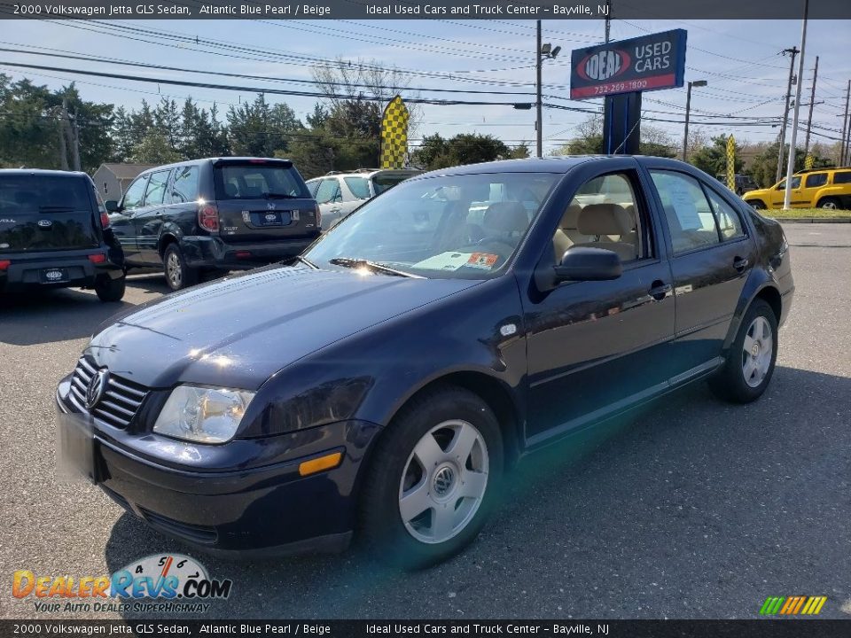2000 Volkswagen Jetta GLS Sedan Atlantic Blue Pearl / Beige Photo #1
