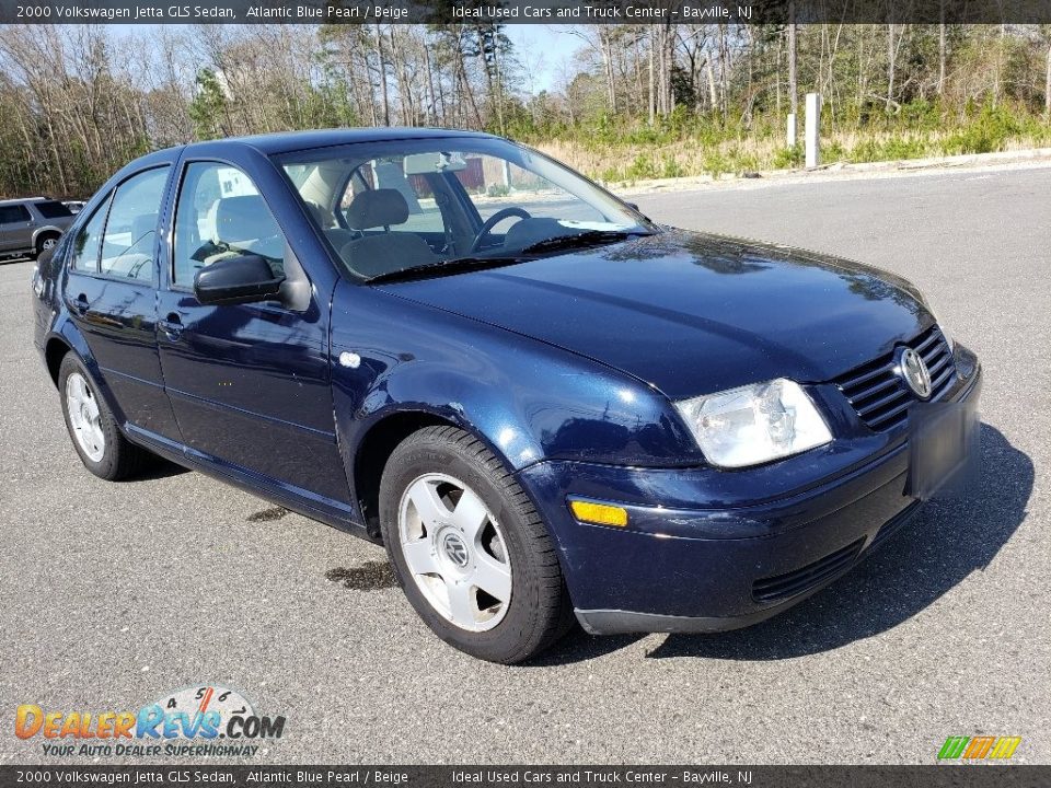 2000 Volkswagen Jetta GLS Sedan Atlantic Blue Pearl / Beige Photo #3