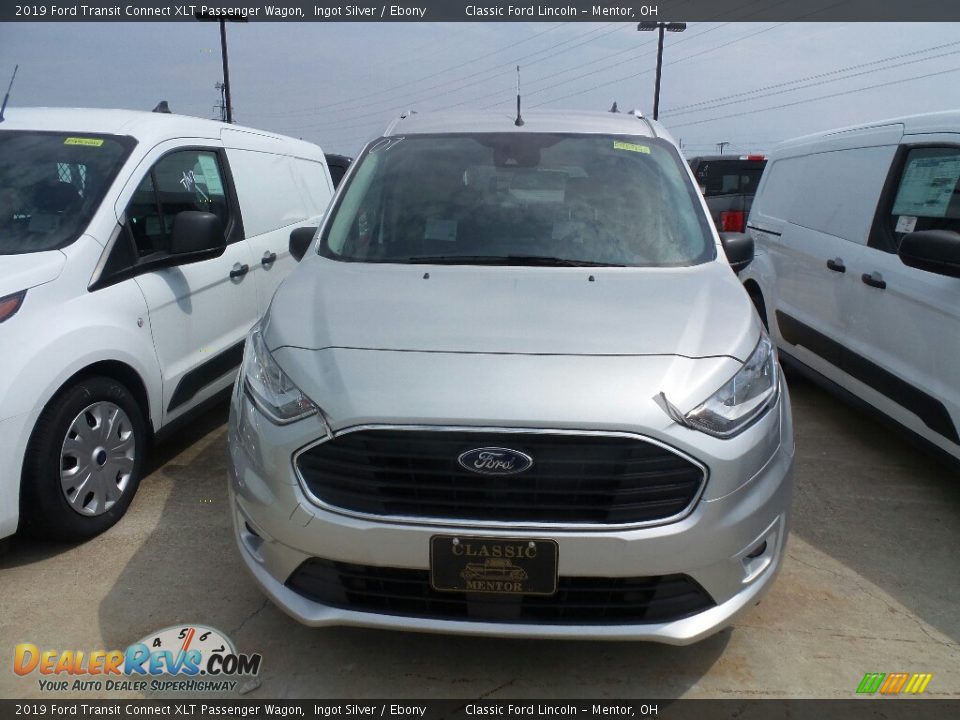 2019 Ford Transit Connect XLT Passenger Wagon Ingot Silver / Ebony Photo #2