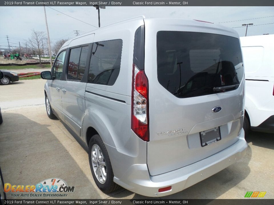 2019 Ford Transit Connect XLT Passenger Wagon Ingot Silver / Ebony Photo #3