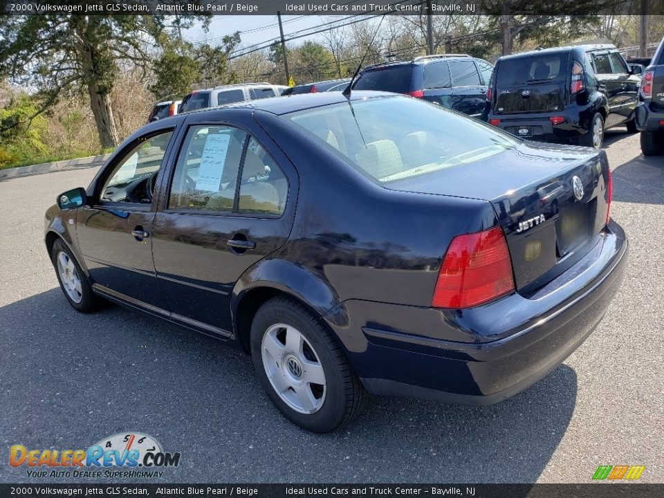 2000 Volkswagen Jetta GLS Sedan Atlantic Blue Pearl / Beige Photo #5