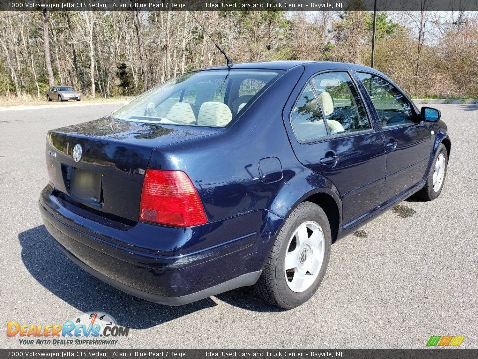 2000 Volkswagen Jetta GLS Sedan Atlantic Blue Pearl / Beige Photo #7