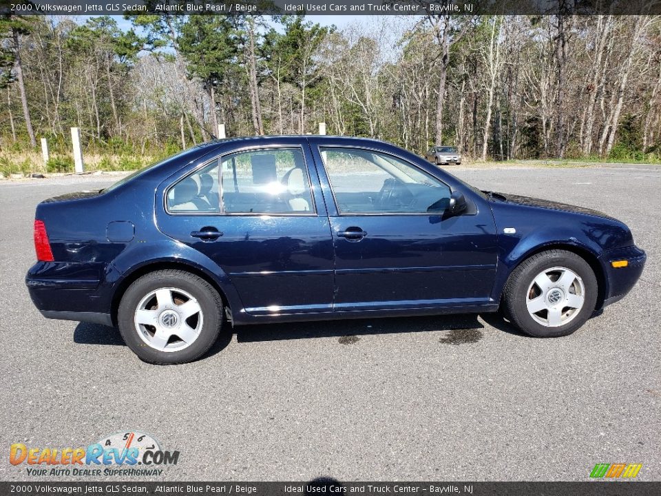 2000 Volkswagen Jetta GLS Sedan Atlantic Blue Pearl / Beige Photo #8