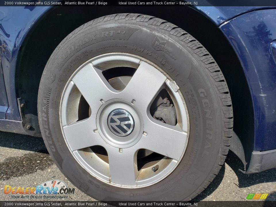 2000 Volkswagen Jetta GLS Sedan Atlantic Blue Pearl / Beige Photo #9