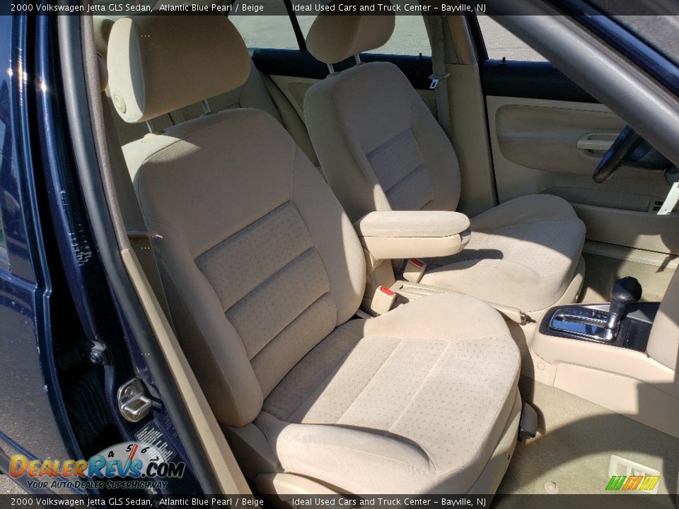 2000 Volkswagen Jetta GLS Sedan Atlantic Blue Pearl / Beige Photo #12