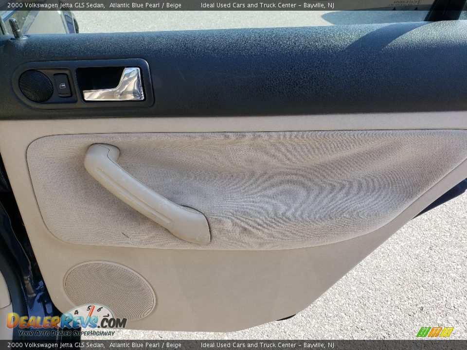 2000 Volkswagen Jetta GLS Sedan Atlantic Blue Pearl / Beige Photo #13