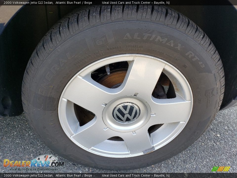 2000 Volkswagen Jetta GLS Sedan Atlantic Blue Pearl / Beige Photo #16