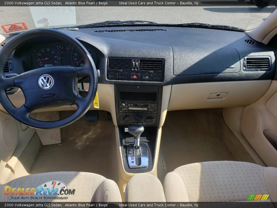 2000 Volkswagen Jetta GLS Sedan Atlantic Blue Pearl / Beige Photo #20