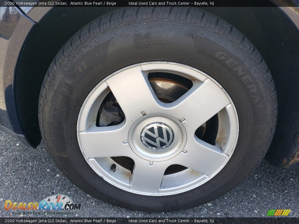 2000 Volkswagen Jetta GLS Sedan Atlantic Blue Pearl / Beige Photo #23