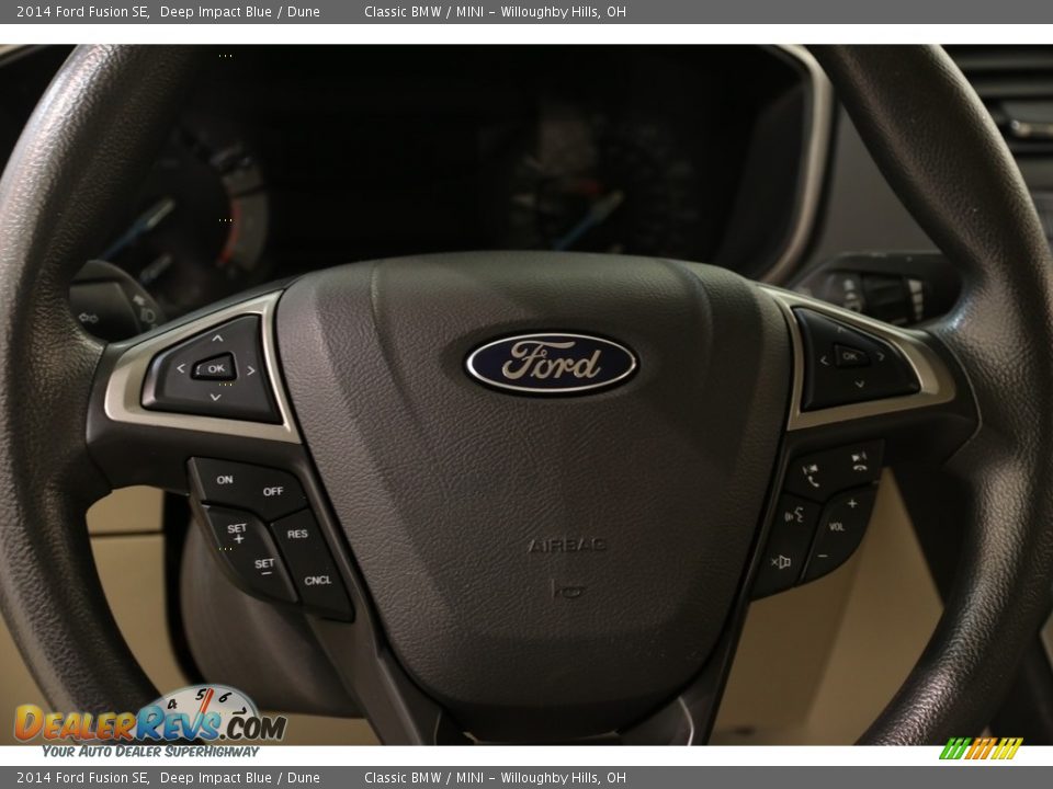 2014 Ford Fusion SE Deep Impact Blue / Dune Photo #8