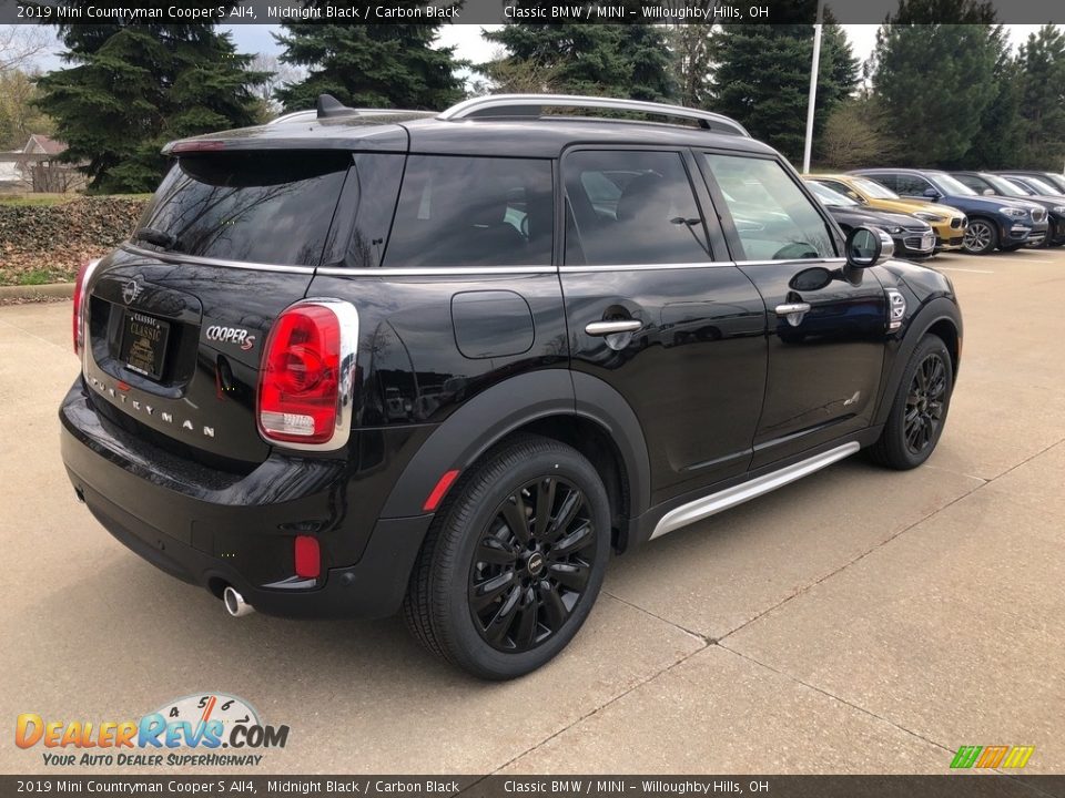 2019 Mini Countryman Cooper S All4 Midnight Black / Carbon Black Photo #2