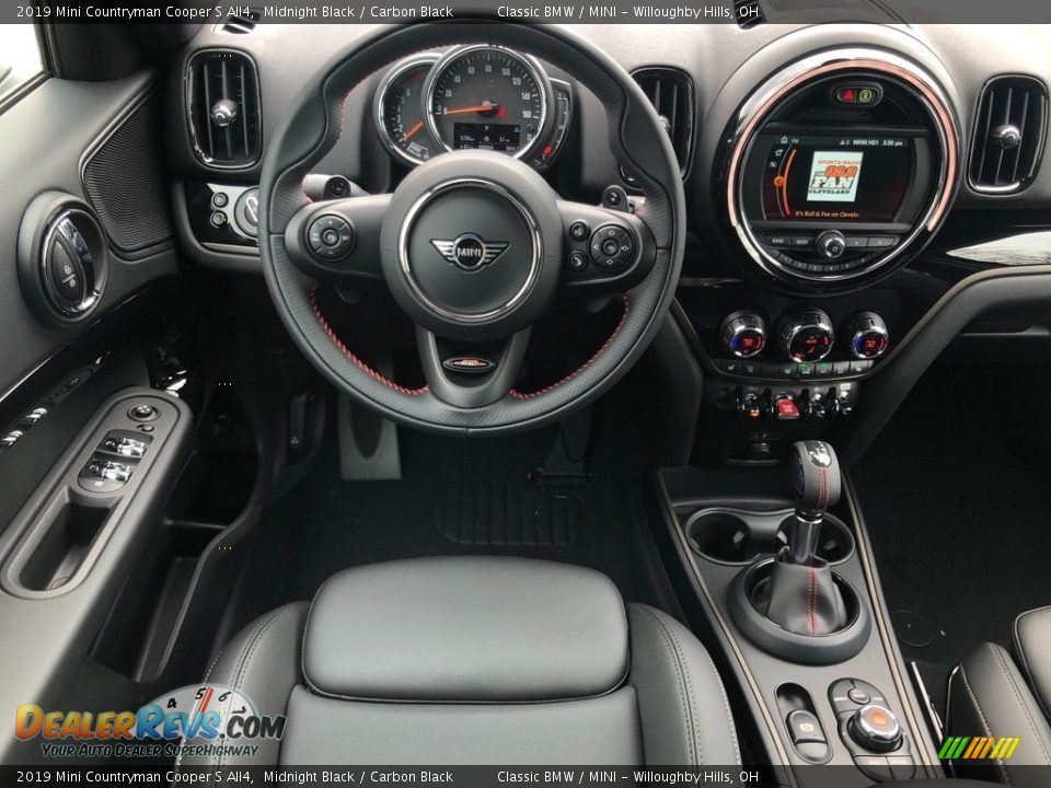 2019 Mini Countryman Cooper S All4 Midnight Black / Carbon Black Photo #7