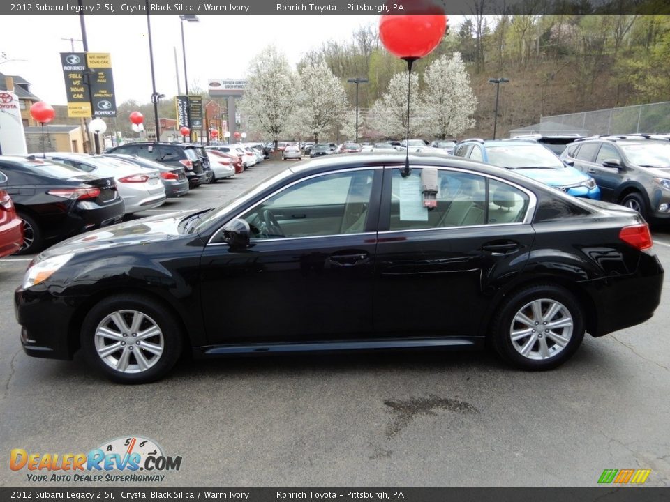 2012 Subaru Legacy 2.5i Crystal Black Silica / Warm Ivory Photo #4