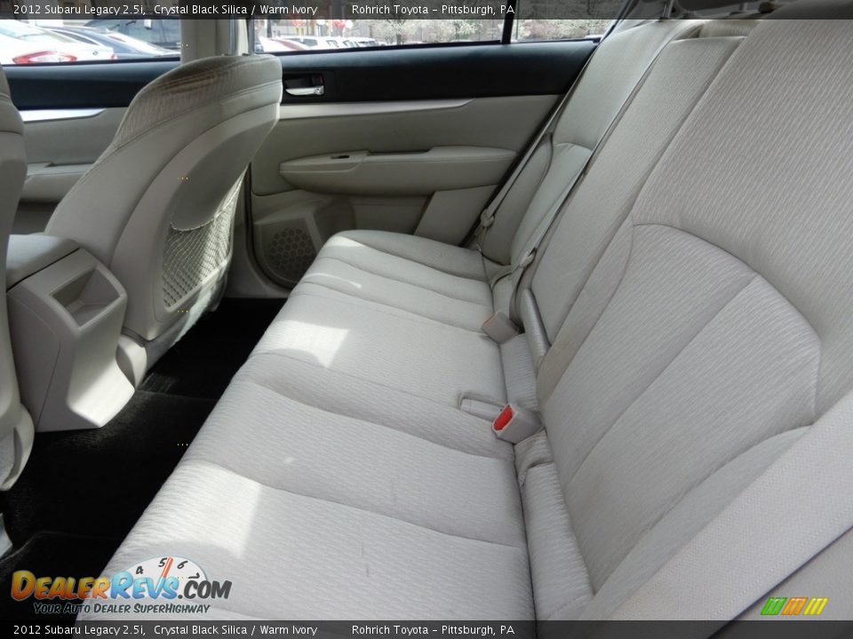 2012 Subaru Legacy 2.5i Crystal Black Silica / Warm Ivory Photo #7