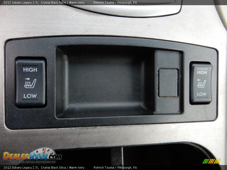 2012 Subaru Legacy 2.5i Crystal Black Silica / Warm Ivory Photo #9