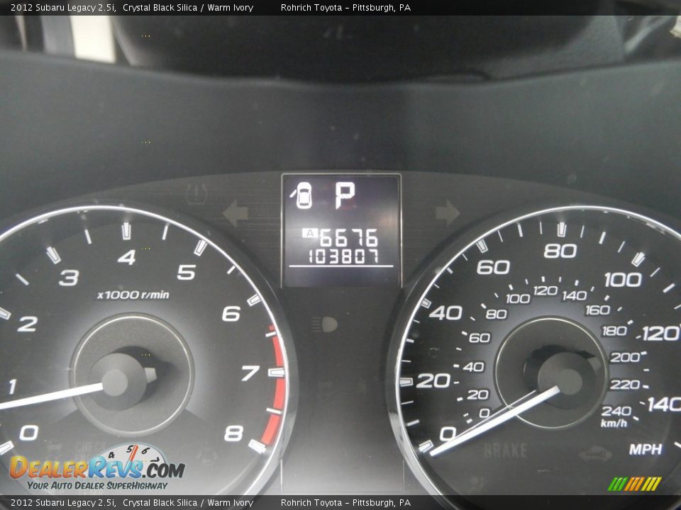 2012 Subaru Legacy 2.5i Crystal Black Silica / Warm Ivory Photo #10