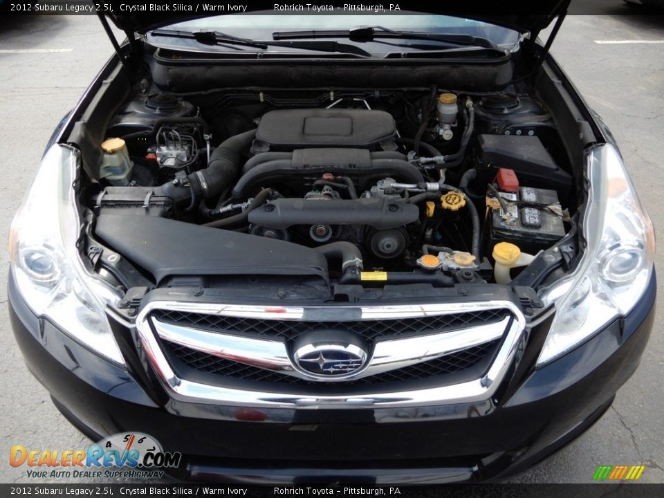 2012 Subaru Legacy 2.5i Crystal Black Silica / Warm Ivory Photo #11
