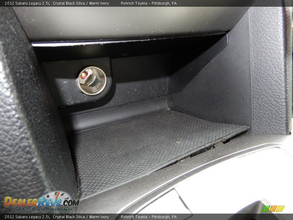 2012 Subaru Legacy 2.5i Crystal Black Silica / Warm Ivory Photo #22