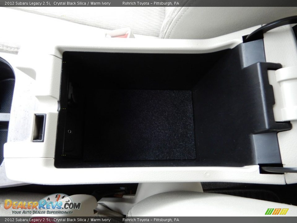 2012 Subaru Legacy 2.5i Crystal Black Silica / Warm Ivory Photo #23