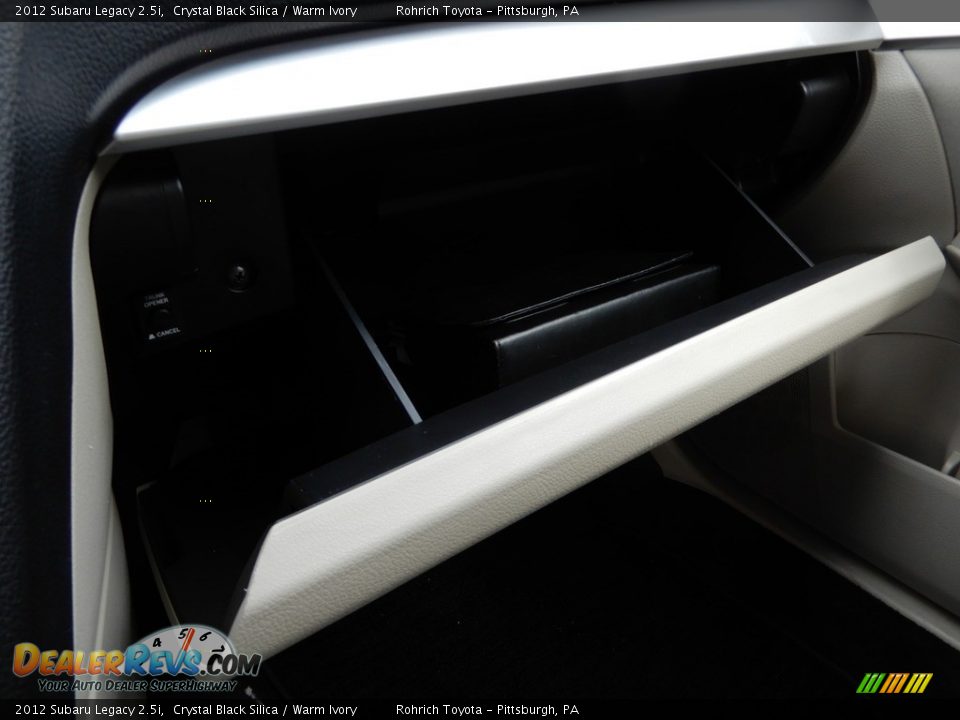 2012 Subaru Legacy 2.5i Crystal Black Silica / Warm Ivory Photo #24