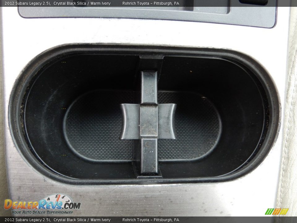 2012 Subaru Legacy 2.5i Crystal Black Silica / Warm Ivory Photo #25