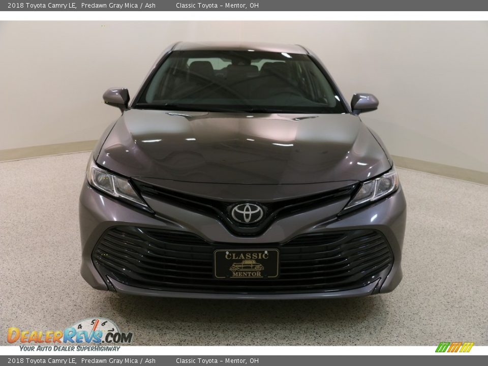 2018 Toyota Camry LE Predawn Gray Mica / Ash Photo #2