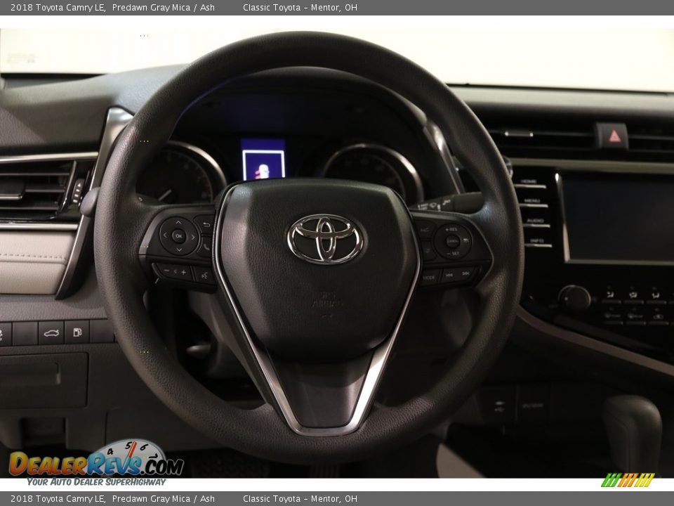 2018 Toyota Camry LE Predawn Gray Mica / Ash Photo #6