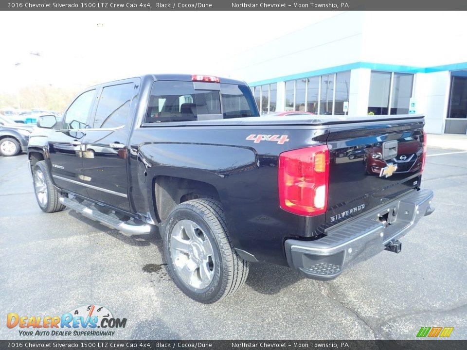 2016 Chevrolet Silverado 1500 LTZ Crew Cab 4x4 Black / Cocoa/Dune Photo #4