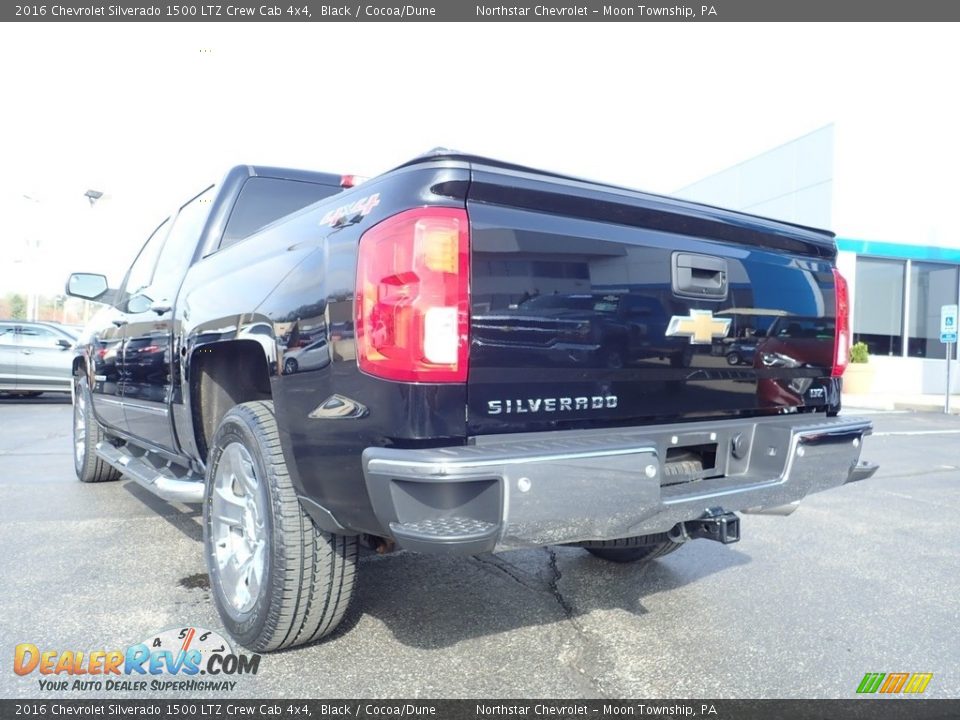 2016 Chevrolet Silverado 1500 LTZ Crew Cab 4x4 Black / Cocoa/Dune Photo #5