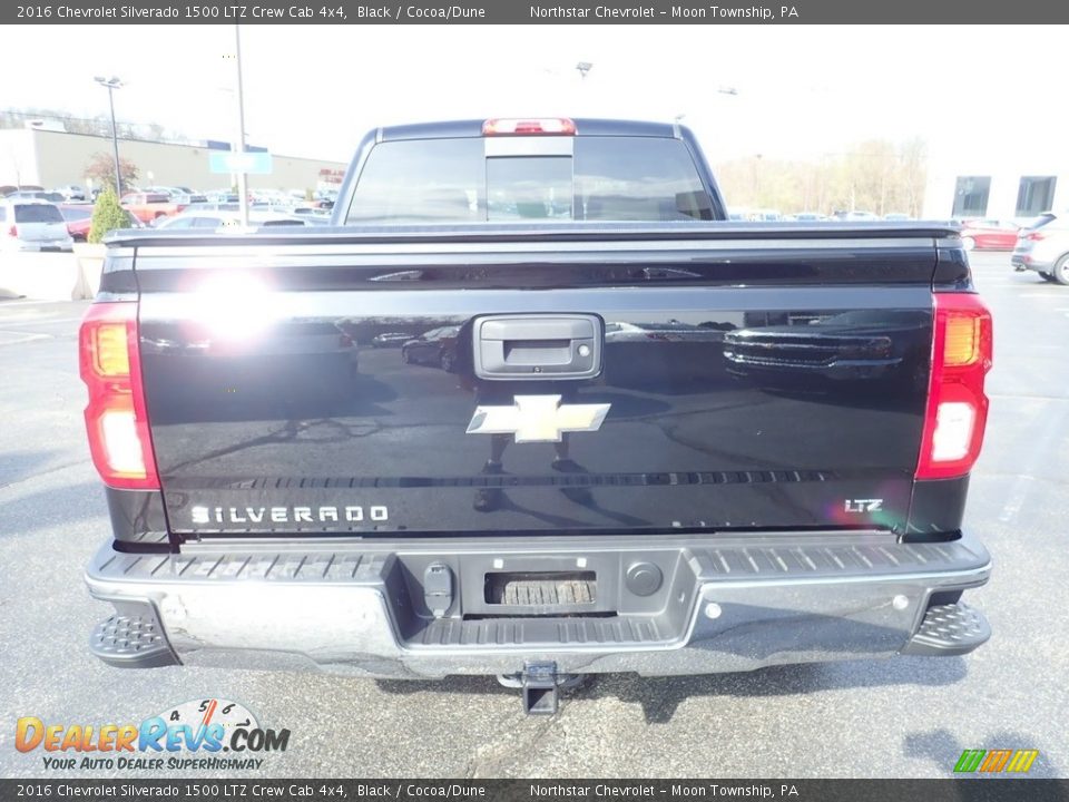 2016 Chevrolet Silverado 1500 LTZ Crew Cab 4x4 Black / Cocoa/Dune Photo #6