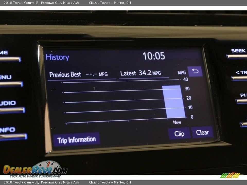 2018 Toyota Camry LE Predawn Gray Mica / Ash Photo #10