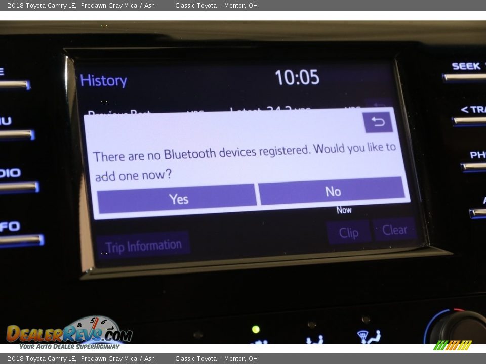 2018 Toyota Camry LE Predawn Gray Mica / Ash Photo #11