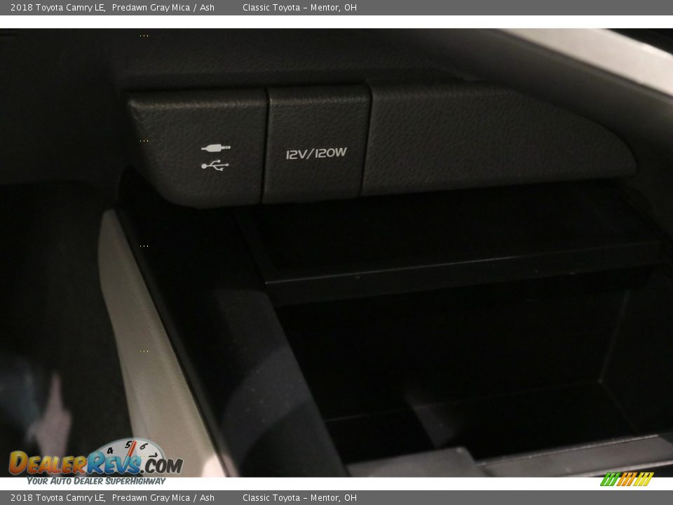 2018 Toyota Camry LE Predawn Gray Mica / Ash Photo #13