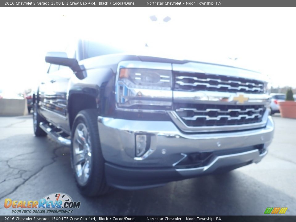 2016 Chevrolet Silverado 1500 LTZ Crew Cab 4x4 Black / Cocoa/Dune Photo #11
