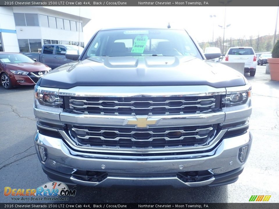 2016 Chevrolet Silverado 1500 LTZ Crew Cab 4x4 Black / Cocoa/Dune Photo #12